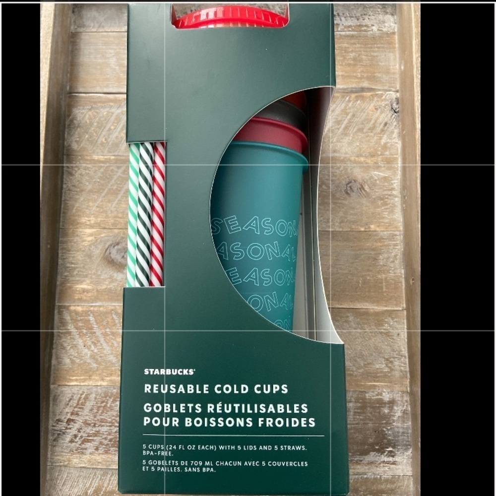 NEW Starbucks Reusable Cold Cups with Straws